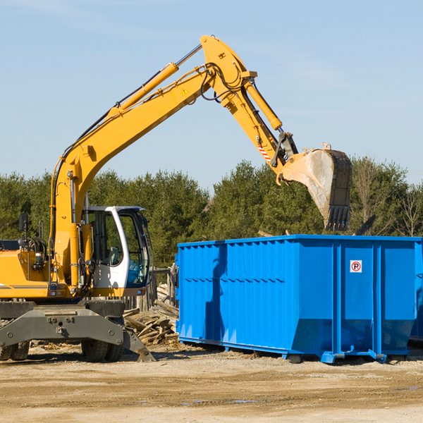 what size residential dumpster rentals are available in Elizabeth